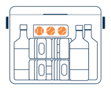 FIELDBAR GIN TRUNK - BAZARUTO BLUE