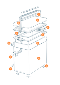 FIELDBAR GIN TRUNK - ORCHARD ORANGE